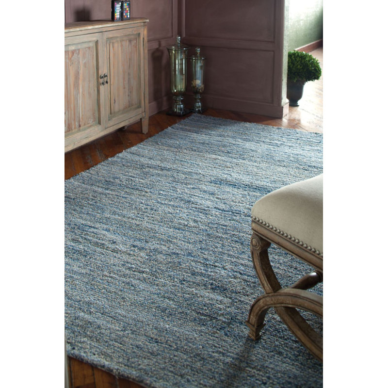 Brayden Studio Hubbard Rescued Light Blue/Dark Blue/Gray Area Rug & Reviews Wayfair